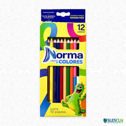 Colores Norma x12 Unidades | Set Escolar Básico