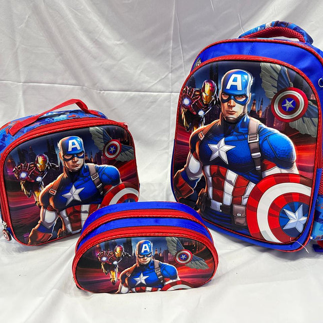 Morral en Combo Capitán América