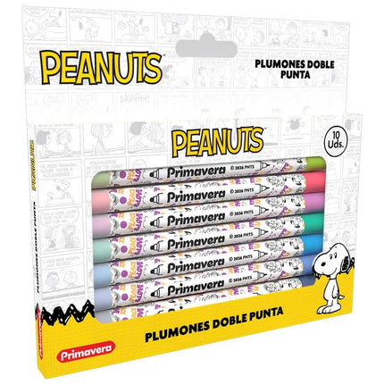 Plumones Doble Punta Snoopy | Set de Colores