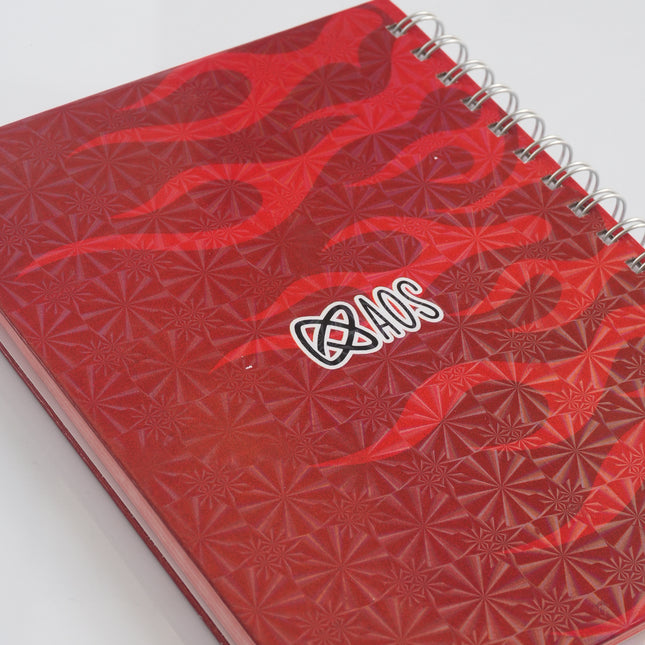 Cuaderno con Hojas Rojas | Creatividad y Estilo Único