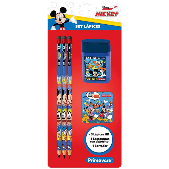 Set Lápiz x3 + Borrador + Sacapunta Niño