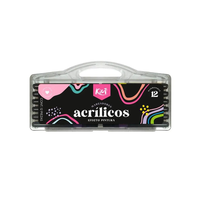 Marcadores Acrílicos Kiut x12 | Colores Intensos Creativos