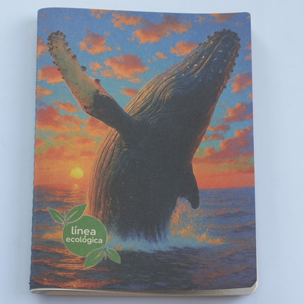 Cuaderno Línea Ecológica Ballena Jorobada | Sostenible