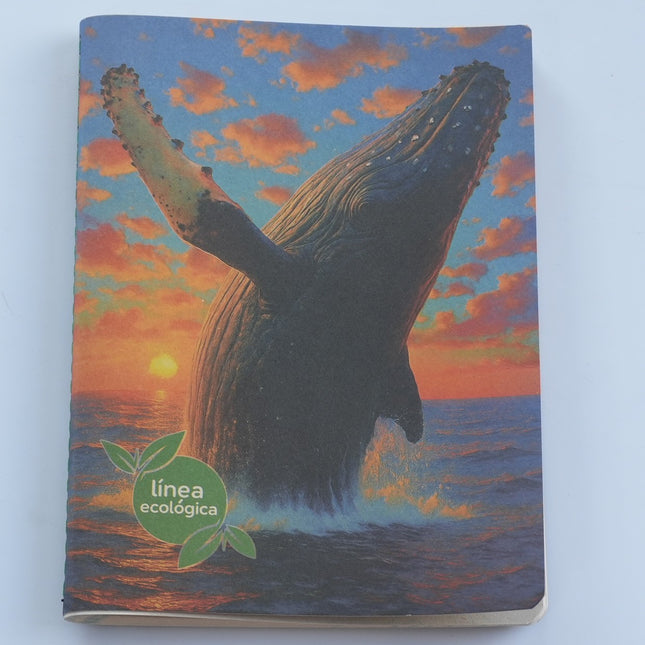 Cuaderno Línea Ecológica Ballena Jorobada | Sostenible