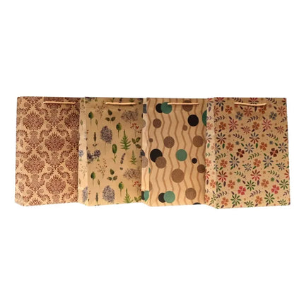 Bolsa Papel Kraft Estampada 24.5 X 18.5 X 7.5 Cm