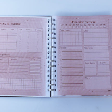 Cuaderno con Hojas Cafés | Diseño Natural y Original