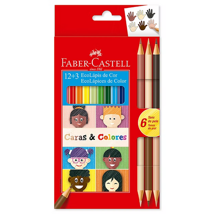 Ecolápices de Color Caras y Colores X12 | Faber-Castell