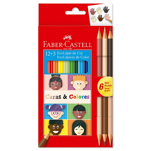 Ecolápices de Color Caras y Colores X12 | Faber-Castell