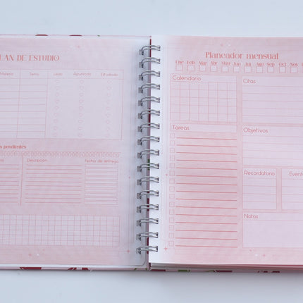 Cuaderno con Hojas Rojas | Creatividad y Estilo Único