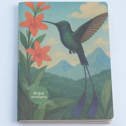 Cuaderno Ecológico de Colibrí | Diseño Natural y Único