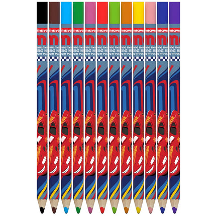 Colores Cars Niño Preschool x12 JUMBO
