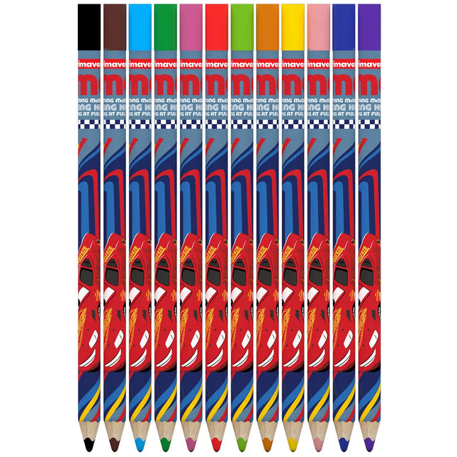 Colores Cars Niño Preschool x12 JUMBO