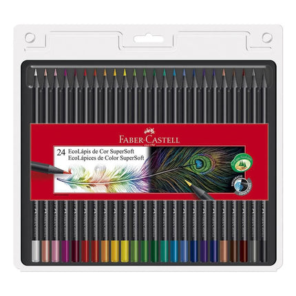 Ecolápices Supersoft x24 Faber-Castell | Colores Intensos