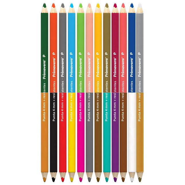 Colores Doble Punta Primavera x12 | 24 Colores