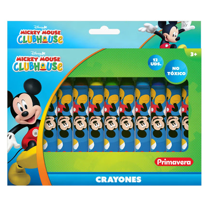 Crayones Mickey Mouse Pre Escolar x12 | Colores para Niños