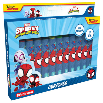 Crayones Spidey Preescolar x12 | Colores Infantiles