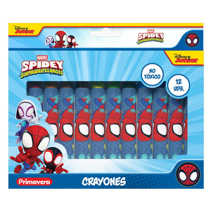 Crayones Spidey Preescolar x12 | Colores Infantiles