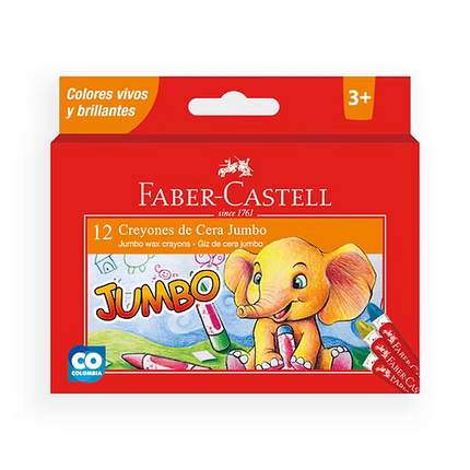 Creyón Jumbo X12 | Colores Grandes para Niños