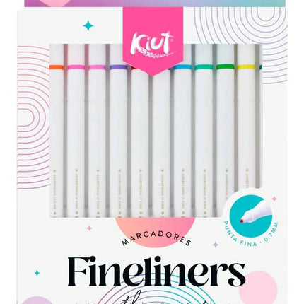 Fineliners Colores Lindos x12 Kiut | Trazos Precisos