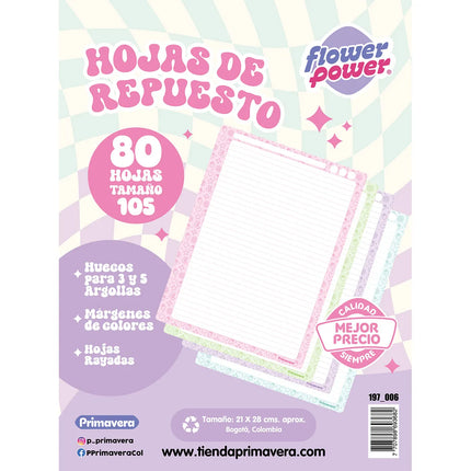 Hojas de Repuesto Rayadas