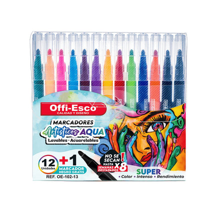 Marcador artístico AQUA lavables/acuarelables