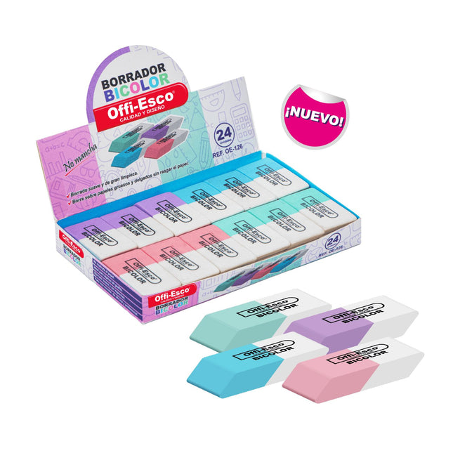 Borrador bicolor GRANDE OE-126