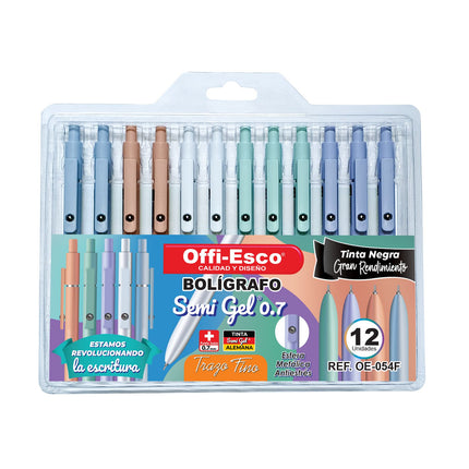 Bolígrafo OE-054F RT Antiestrés 0.7 Estuche*12