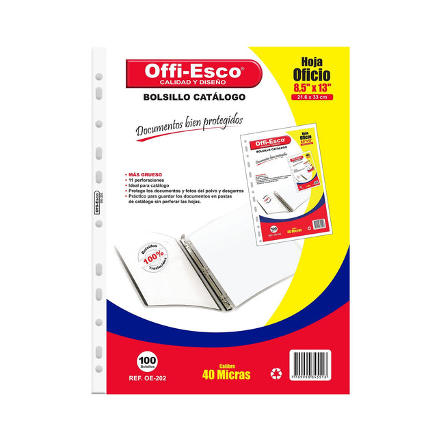 Bolsillo catálogo carta de 70 micras