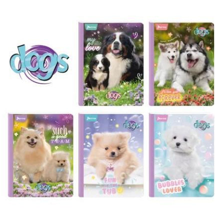 cuaderno cosido dogs 1.00 mediano 100 hojas 1 número de artículos materia linea corriente colombia