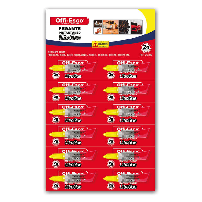 Pegante instantáneo UltraGlue de 2 gramos