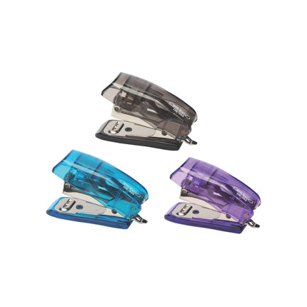 Grapadora mini colores translúcidos