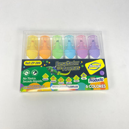 Resaltador con aroma x6 zp289 zeppelin pc*72