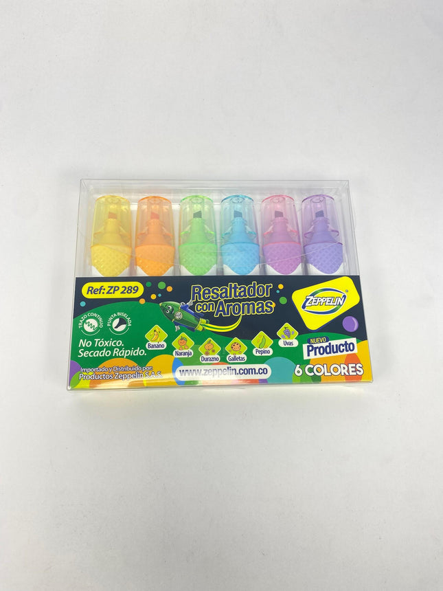 Resaltador con aroma x6 zp289 zeppelin pc*72