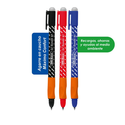 Bolígrafo gel borrable 0.7 m