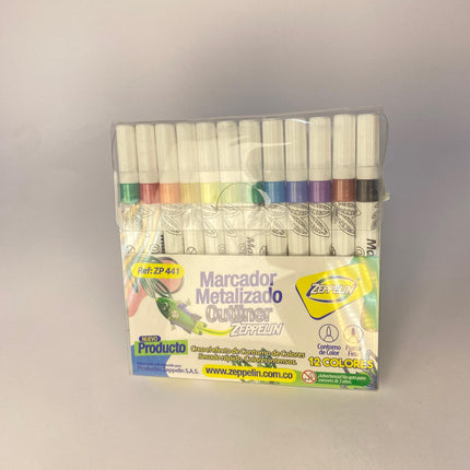 marcador metalizado outliner zp441 zeppelin pc*96