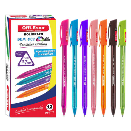 Bolígrafo semi gel 0.7 m