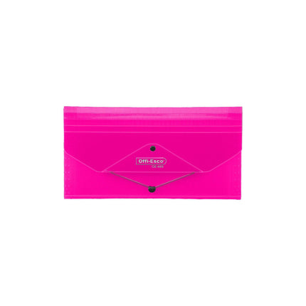 Archivador 13 bolsillos cheque translúcido con elástico