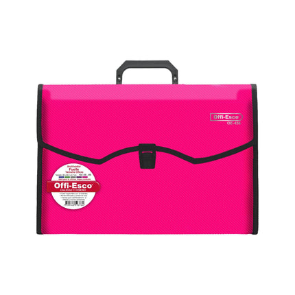 Archivador 13 bolsillos oficio translúcido