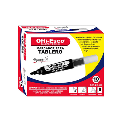 Marcador borrable recargable