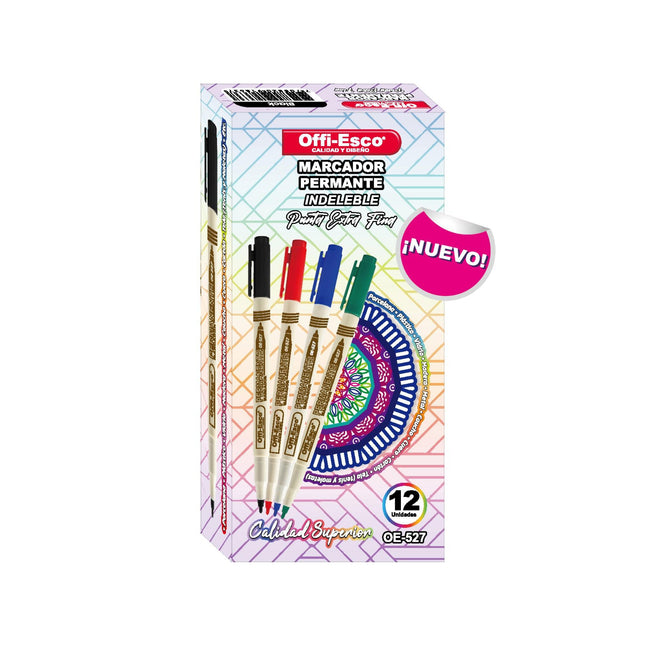 Marcador permanente punta extra-fina