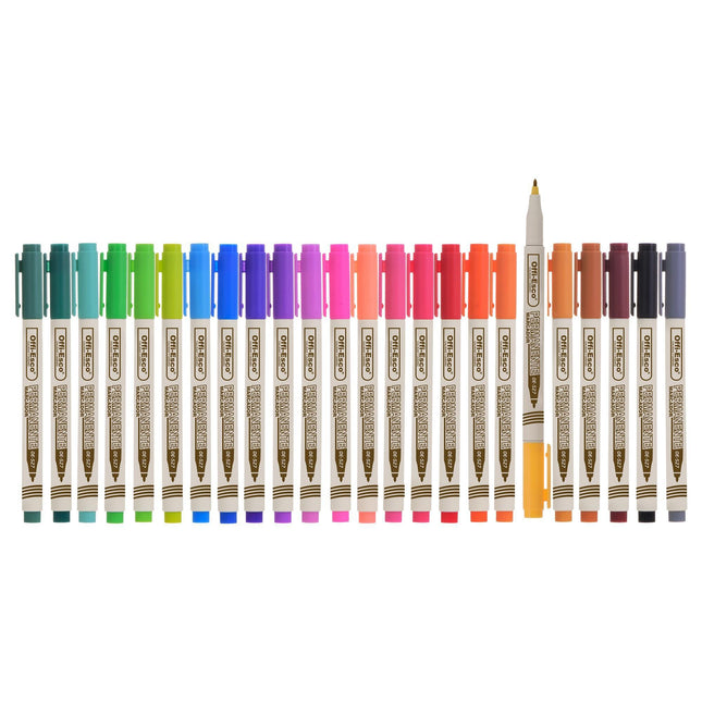 Marcador permanente punta extra-fina Estuche x 24
