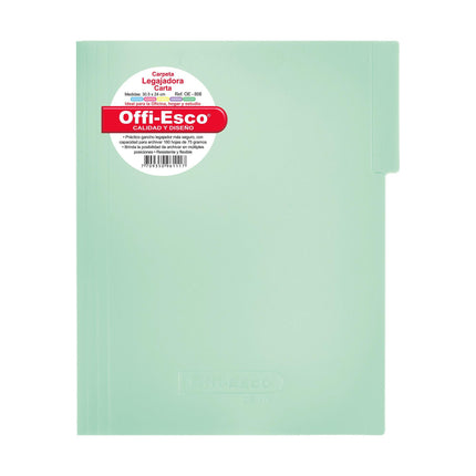 Carpeta legajadora carta, con gancho
