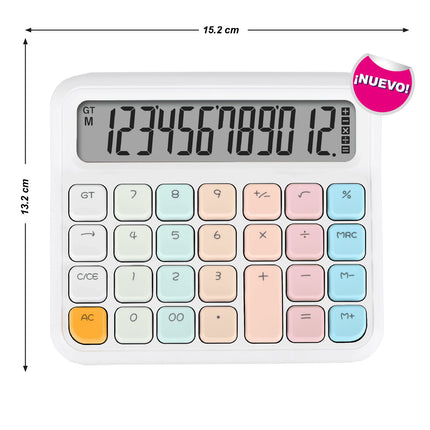Calculadora electrónica mediana 12 dígitos OE-968