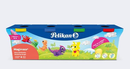 Plastilina moldeable magimasa cj/4 col surt