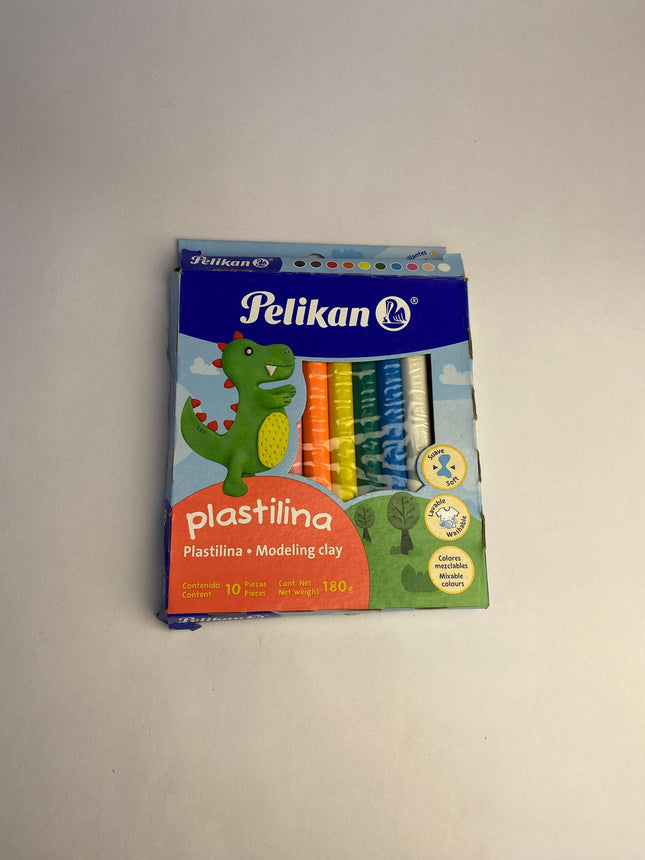 Plastilina barras cj/10 colores surtidos