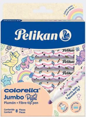 est 8 plumón colorella jumbo pastel