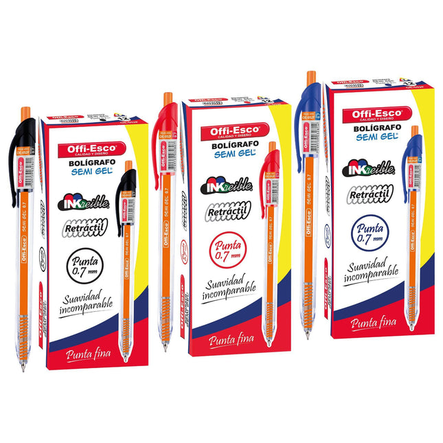 Bolígrafo semi gel 0.7 m