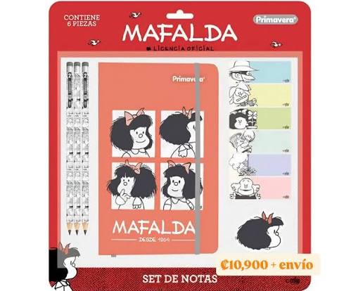 Set de Notas Mafalda Primavera | Papelería Creativa