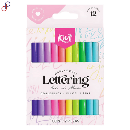 Marcadores Doble Punta Let It Flow Kiut para Lettering