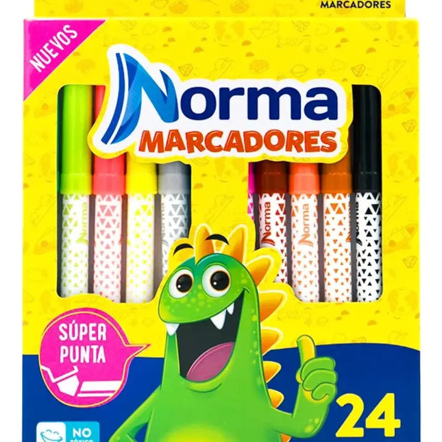 Marcadores Lavables x24 Unidades | Colores para Crear